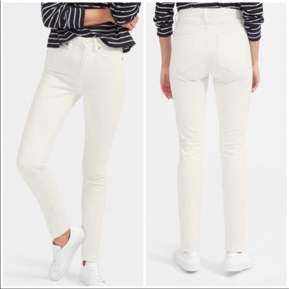 Everlane The High Rise Ankle Jeans 31 NWT White Pants